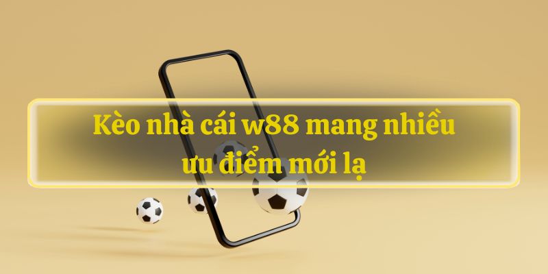 Kèo nhà cái w88 mang nhiều ưu điểm mới lạ